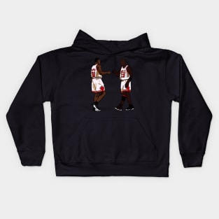 Michael Jordan And Scottie Pippen Throwback Chicago Bulls NBA Kids Hoodie